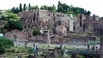 A photograph of the ruins of Palatine Hill in Rome. If you visited this ...