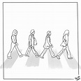 Beatles Abbey Road Silhouette Tattoo