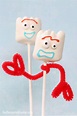 Marshmallow art and marshmallows: Food crafts using marshmallows.