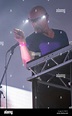 Phil Hartnoll of EDM duo, Orbital, performing at George Square, Glasgow ...