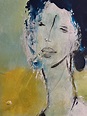 Une dame by Marie Rouach (2022) : Painting Acrylic on Canvas - SINGULART
