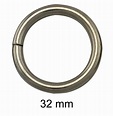 Argolla circular fija cerrada metálica REFORZADA 32mm (OR-32-NIK ...