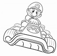Dibujo 03 de Mario Kart para colorear