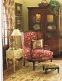 French Country by Pierre Deux - The red chair is a pop of color in ...