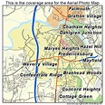 Aerial Photography Map of Fredericksburg, VA Virginia