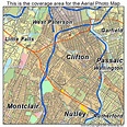 Aerial Photography Map of Clifton, NJ New Jersey
