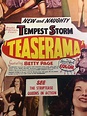 Teaserama 1955 movie poster linen backed 27 x 41-1/4 | Etsy