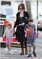 Helena with her kids in 2011. (Look at their frowning faces of ...