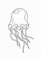 Jellyfish Drawing For Kids