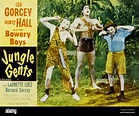 JUNGLE GENTS, von links, Huntz Hall, Clint Walker, Leo Gorcey, 1954 ...