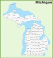 Printable Michigan County Map