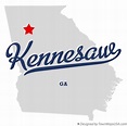 Map of Kennesaw, GA, Georgia