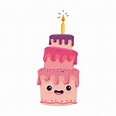 Happy Birthday Cake Cartoon