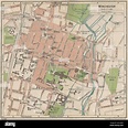 WINCHESTER. Mapa de ciudad Vintage plan. Hampshire, 1939 Fotografía de ...