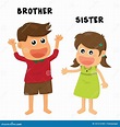 Familia De La Hermana De Brother Stock de ilustración - Ilustración de ...