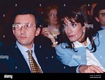 Italian politician Gianfranco Fini and his wife Daniela Di Sotto, Rome ...