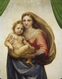 Maria mit dem Kind. Sixtinische Madonna. Detail. von Raffael (Raffaello ...