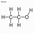 Skeletal formula of Ethanol 11159219 Vector Art at Vecteezy
