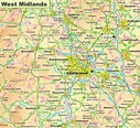 West Midlands Map - Ontheworldmap.com
