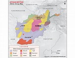 Buy Afghanistan Ethnic Groups Map