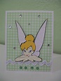 Tink card with rhinestons using cricut | Cards, Favorite places, Disney