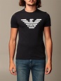 Outlet de Emporio Armani: Camiseta para hombre, Azul Oscuro | Camiseta ...