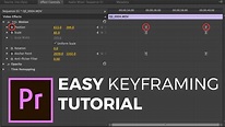 EASY Keyframing Tutorial: How to key frame in Adobe Premiere - YouTube