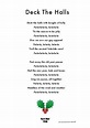 Deck The Halls - Christmas Song Sheet Lyrics by Pure Star Kids | TpT