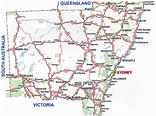 New South Wales Road Map NSW