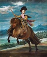 "El príncipe Baltasar Carlos a caballo" de Velázquez, retrato ecuestre.