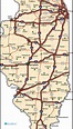 Illinois Free Printable Map