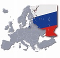 Mapa de Europa con Rusia stock de ilustración. Ilustración de rublo ...
