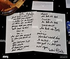 Michael Jackson handwritten lyrics to "Bad" on display at the Music ...