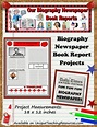 Biography Newspaper Book Report Project: For this nonfiction book ...