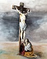 At the Foot of the Cross Saint Mary Magdalene Crucifixion - Etsy