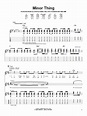 Minor Thing Sheet Music | Red Hot Chili Peppers | Guitar Tab