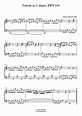 Prelude in C-Dur, BWV 939 (Bach) - Klaviernoten