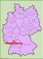 Heidelberg location on the Germany map - Ontheworldmap.com