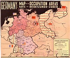1945 Zones of Occupation for Germany map | Map, Germany map, Historical maps