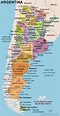 Mapa Argentina Político | Mapa de Argentina Completo