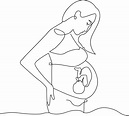 Compartir 81+ mujer embarazada dibujo para colorear - camera.edu.vn