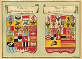 BRANDENBURG. - Wappen. Zwei Wappen der Markgrafen von Brandenburg ...
