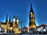 Halle Saale Marktplatz Foto & Bild | architektur, stadtlandschaft ...