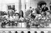 German President Gustav Heinemann standing with his wife Hilda and ...