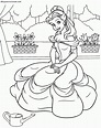 Dibujos de Bella de La Bella y la Bestia (Princesa Disney) para Colorear