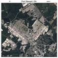 Aerial Photography Map of Fort Stewart, GA Georgia