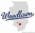 Map of Woodlawn, IL, Illinois