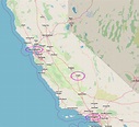 Location of Visalia, Tulare County, California,, where daughter Perl ...