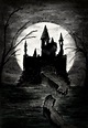 castle by DariaKuznetsova | Castle silhouette, Dark castle, Castle drawing