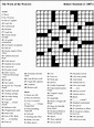 Themed Crossword Puzzles Printable